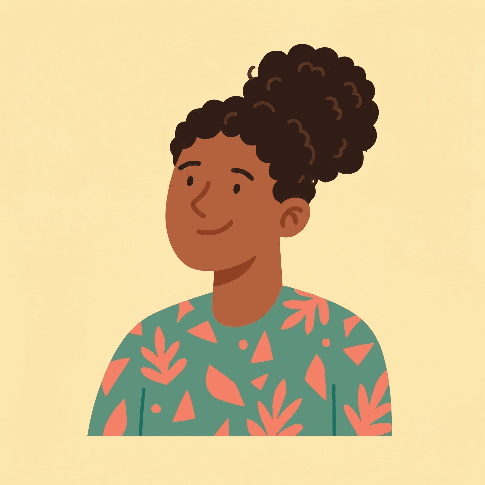 Illustrated portrait of Dr. Sarah Mitchell